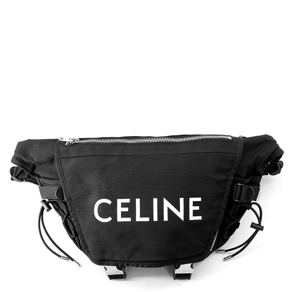 Celine Body Bag Trekking Belt Canvas Black